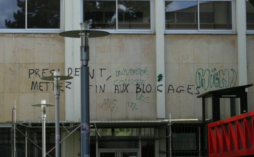Blocage des universités : la fac de lettres de Nancy fermée administrativement